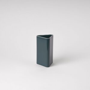 Peacock Blue Geometric Mini Vase