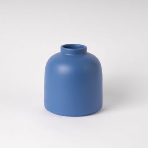 Electric Blue Rounded Dome Vase